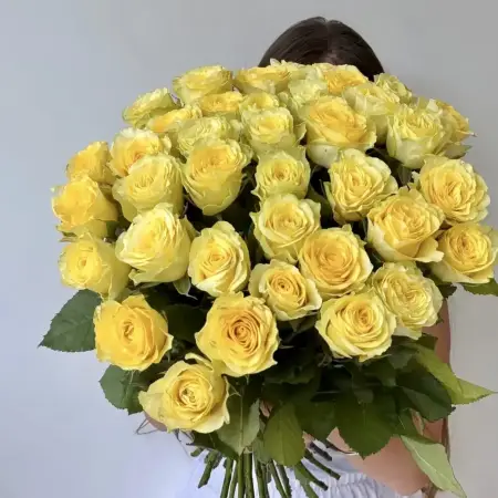 Букет из 35 желтых роз